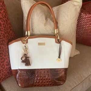 Brahmin Pecan Libby Tote w/ Pecan Tassels